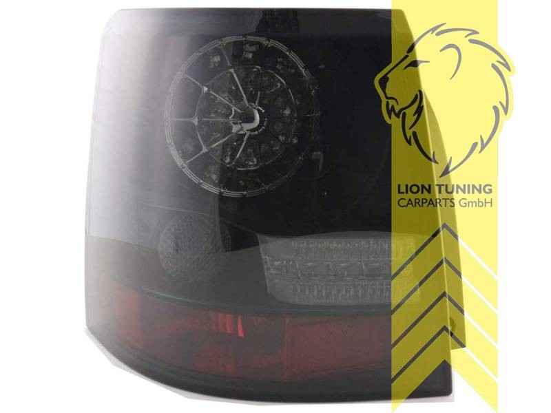 LT Pair DYNAMIC LED DRL Rear Tail Lights Range Rover 3 LS 05-13 Black Smoke LHD