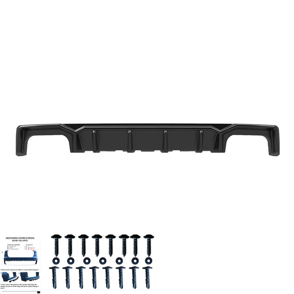 OW Rear Diffuser AUDI S6 C8 / C8 Facelift Sedan Avant 2019+ Gloss Black