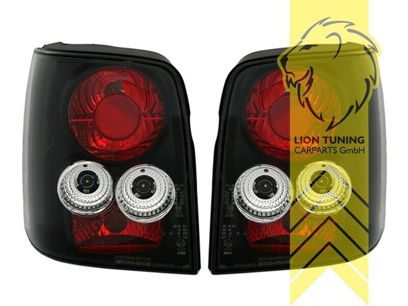 LT Pair Halogen Rear Lights Tail Lamps VW Passat 3B B5 97-00 Variant black LHD
