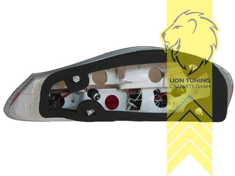 LTG Pair LED Lightbar Rear lights Porsche Boxster 986 96-04 red white LHD