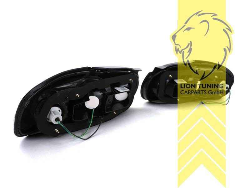 LTG Pair Halogen Rear Lights Tail Lamps Mazda MX5 NA MX-5 Miata 1 MK1 black LHD