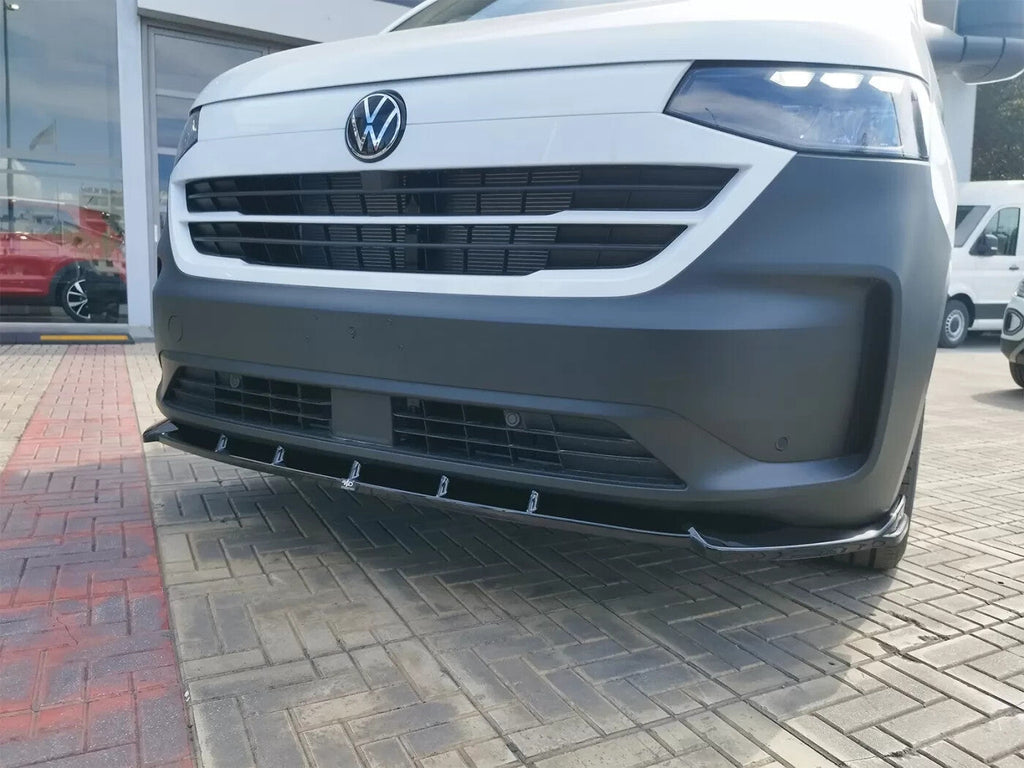 Motordrome Design Front Bumper Lower Splitter Skoda VW Transporter T7 V2 Black G