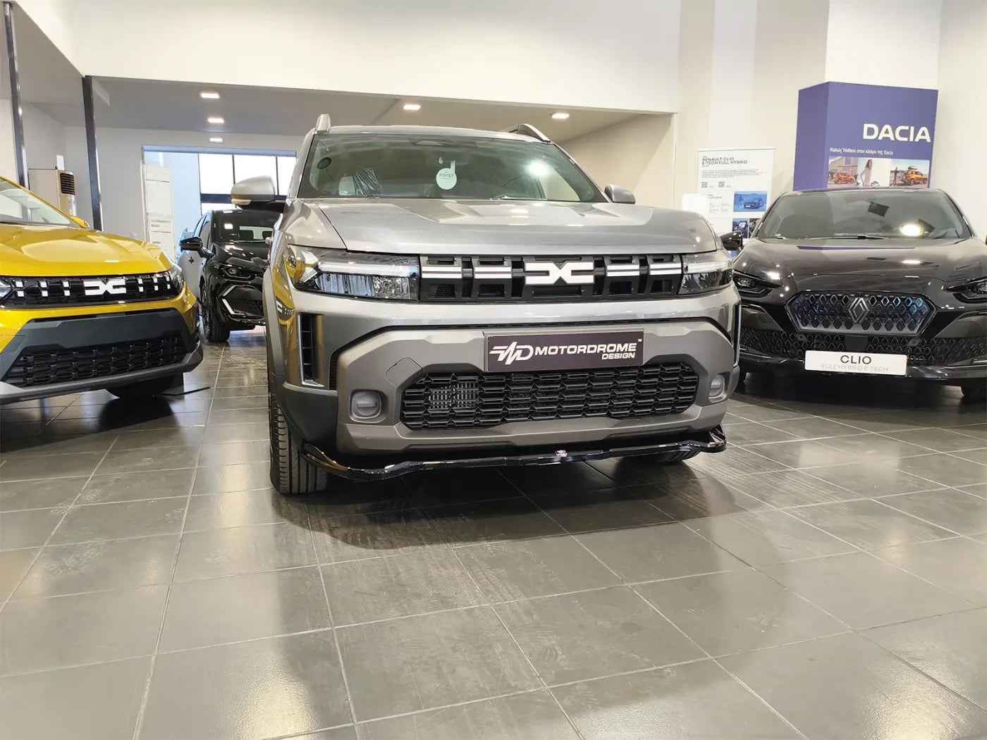 MTD Front Bumper Lower Splitter Spoiler Dacia Duster 3 Mk3 Gloss Black ABS