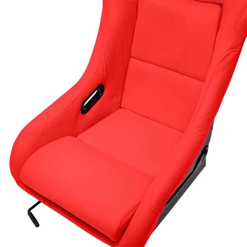 ATST x1 MO Universal Fixed Hard Back Bucket Seat Red HD Textile Fabric + slides