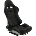 AUTOSTYLE BS5 x2 (Pair) Universal Sports Bucket Seats Black & Grey slide runners