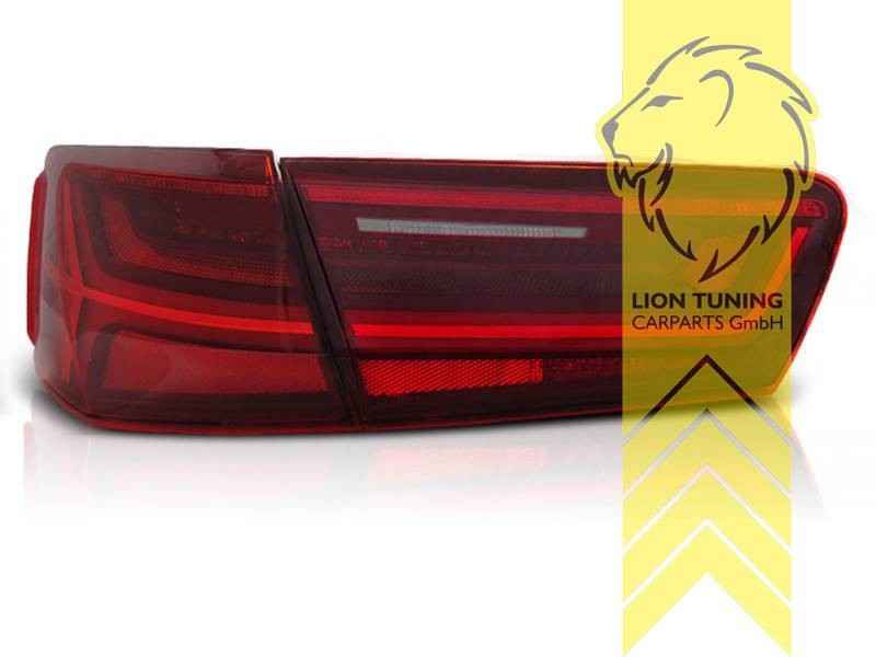 LTG Pair LED Dynamic Rear Lights Tail Lamps Audi A6 4G C7 10-14 Sedan Red LHD