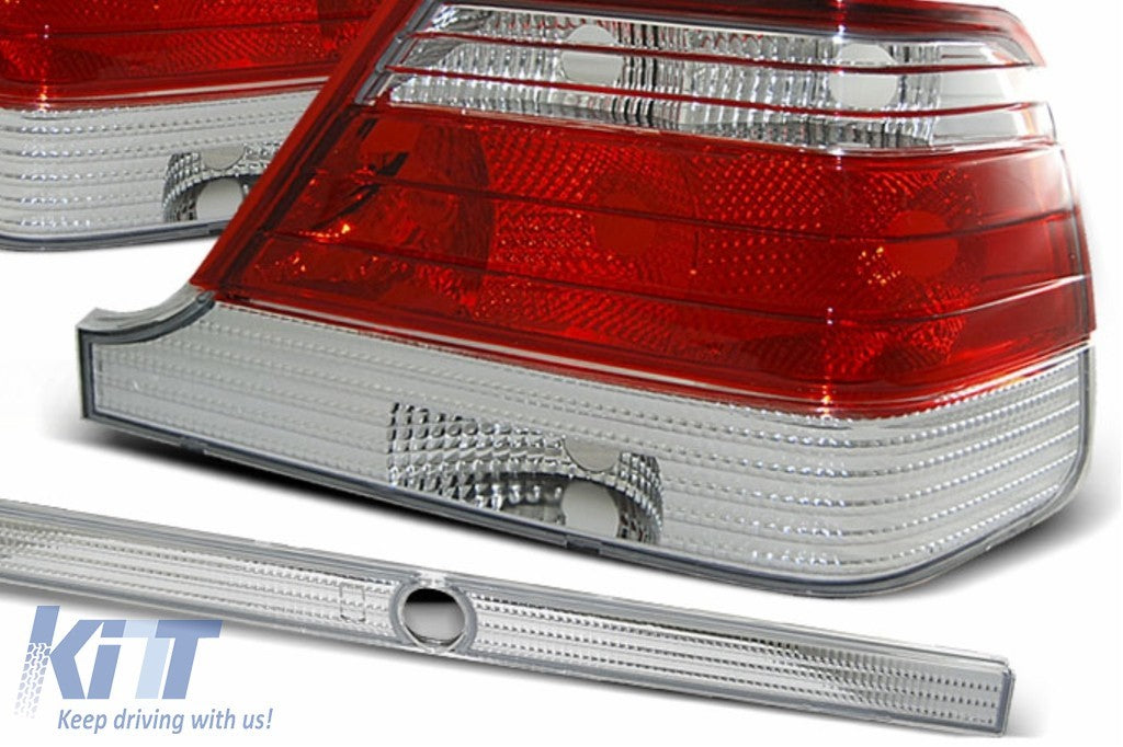KT Pair Rear Lights Tail Lamps Mercedes S-Class W140 Sedan 95-10.1998 Red LHD