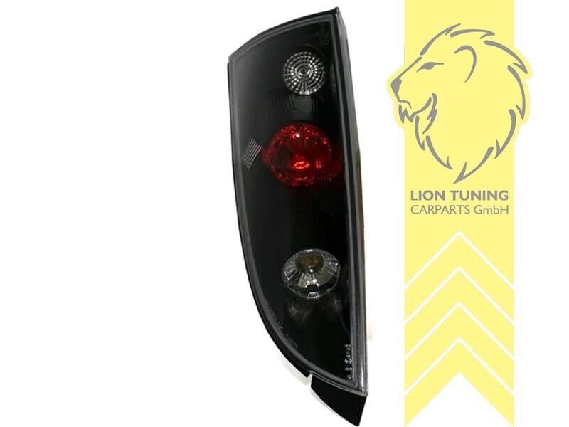 LT Pair Halogen Rear Lights Tail Lamps Ford Focus 1 hatchback black LHD