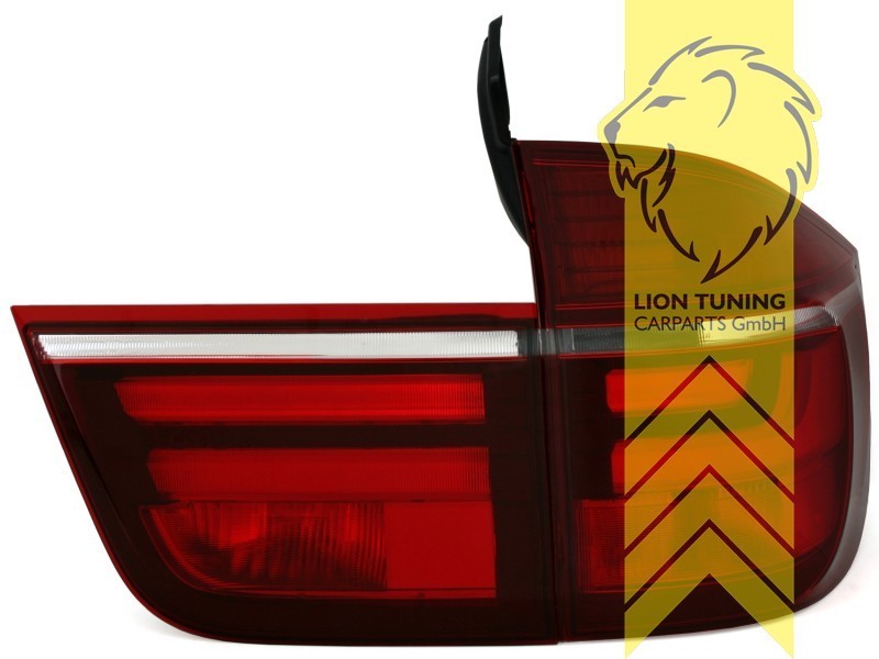LTG DEPO LED Rear Lights Tail Lamps BMW E70 X5 Red White Facelift 07-10 LHD