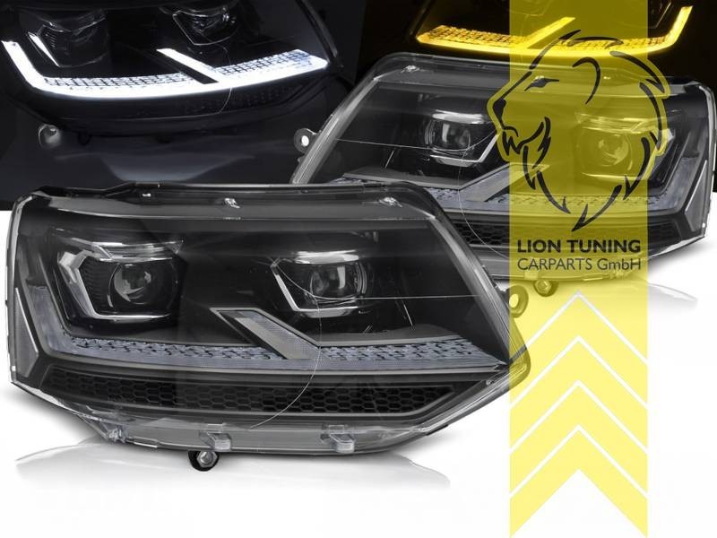 LTG Pair Full LED DRL Headlights VW T5 Facelift T5.1 Transporter Van Bus 09+ LHD