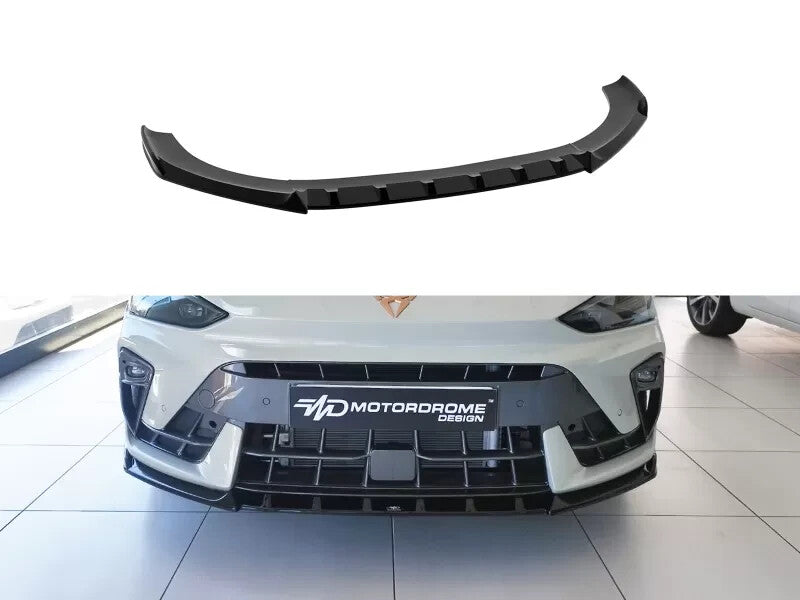 Motordrome Front Splitter Cupra Leon MK1 1 FL Facelift Black Gloss ABS