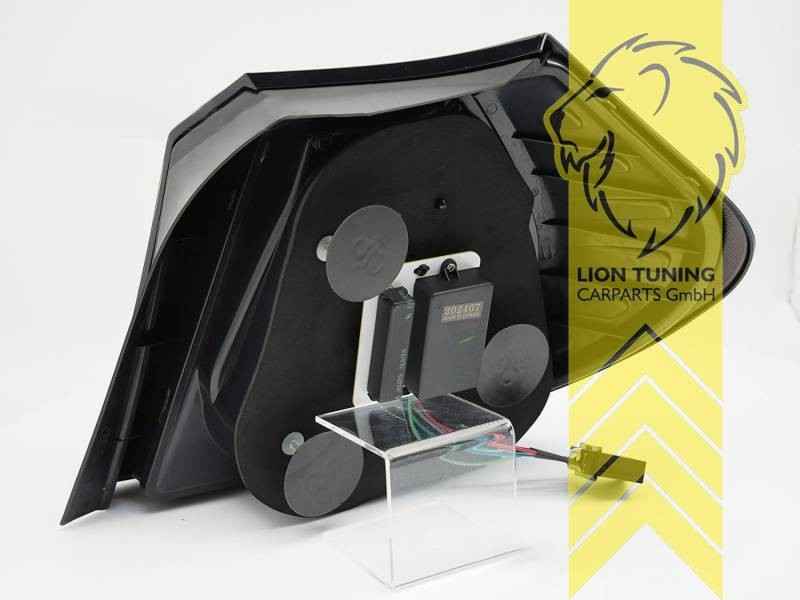 LTG Pair LED Rear Lights Tail Lamps BMW 1 Series E87 03-07 Black Smoke LHD