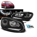 AMCP Pair LED Halo Ring Headlights VW Golf 6 08-12 LHD
