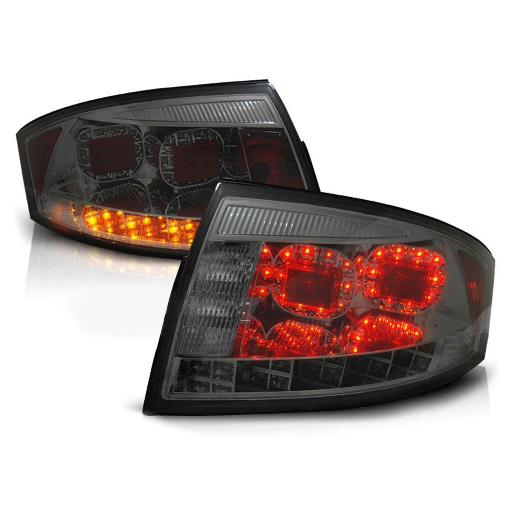 AMCP Pair LED Lightbar Rear Lights Tail Lamps Crystal Block AUDI TT 8N 99-06 LHD
