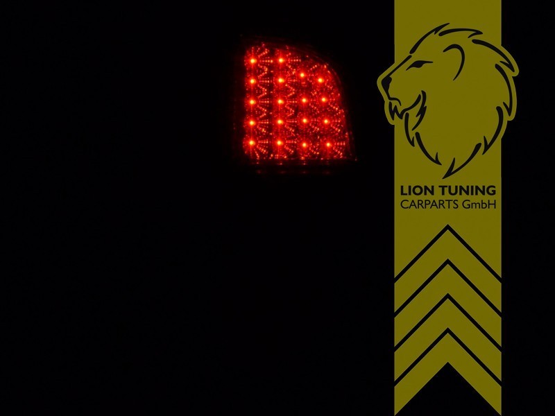 LTG Pair LED Rear Lights Tail Lamps Mercedes VITO W638 96-03 black smoke LHD