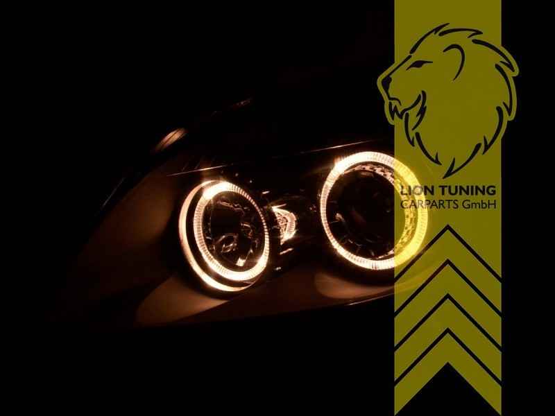 LTG Pair LED Headlights Skoda Opel Astra H L48 L35 L08 L69 04-10 black RHD / LHD