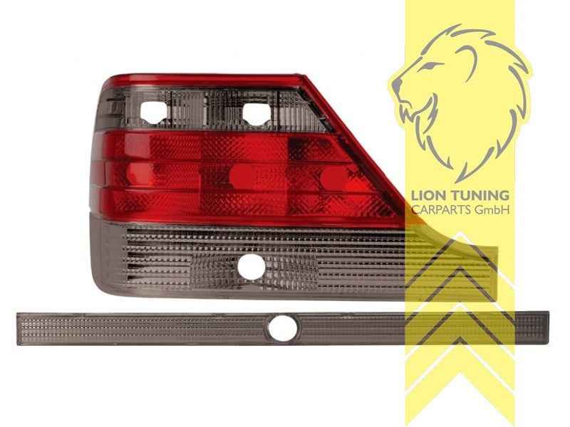LTG Pair Halogen Rear Lights Tail Lamps Mercedes W140 FL 95-98 S-Class black LHD
