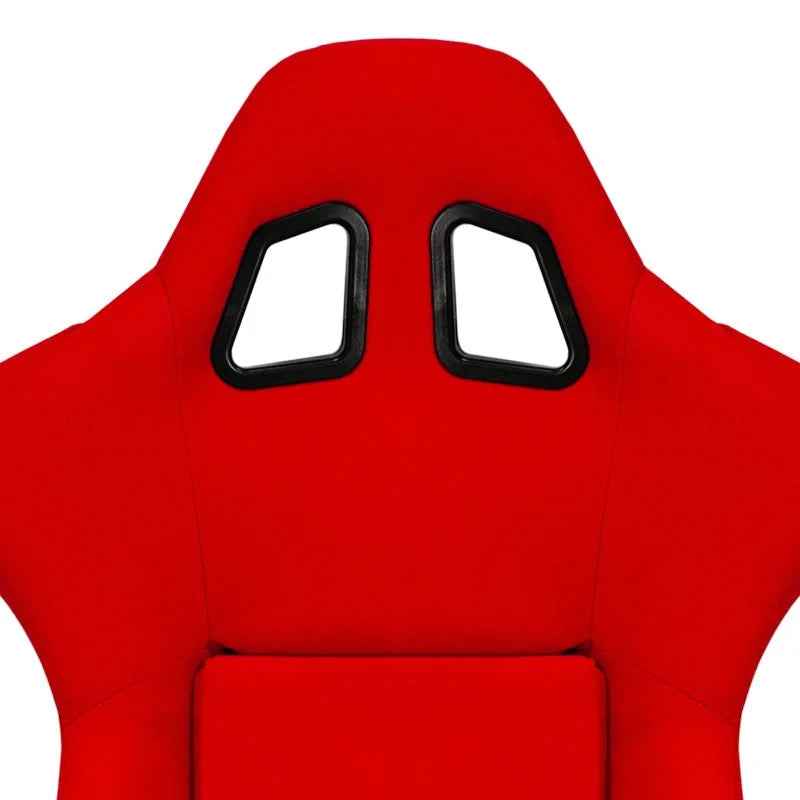 ATST x1 RR Universal Fixed Hard Back Bucket Seat Red HD Textile Fabric + slides
