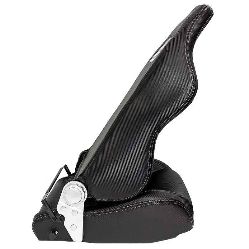 ATST x1 Type Z Universal Carbon Bucket Seats Black Synth Leather Grey Stitch