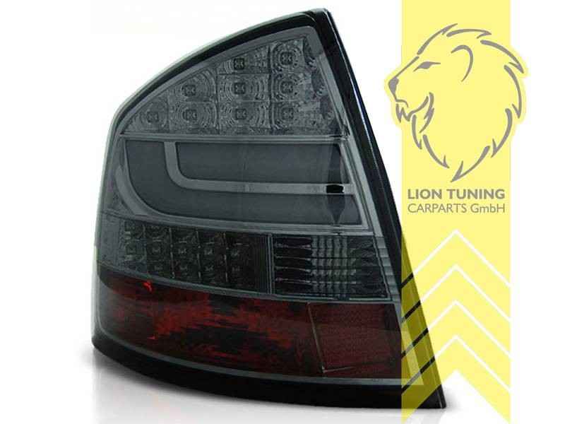 LTG LED Rear Lights Skoda Octavia 2 1Z 1Z3 + FL 04-13 sedan red black smoke LHD