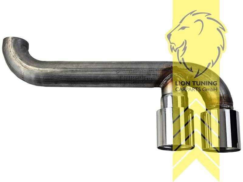 LTG Stainless steel exhaust tailpipe Twin Pipe Mini Cooper S JCW F56 F57 14-18