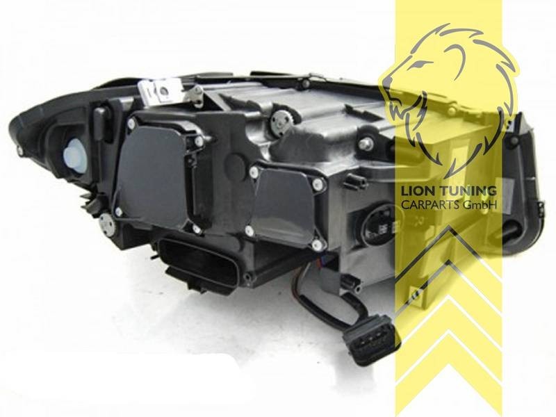 LT LED DRL Lightbar Headlights BMW F10 Limo F11 Touring black Xenon LHD