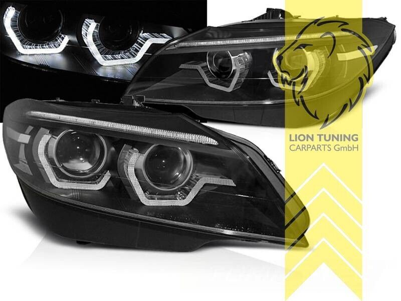 LT LED DRL Lightbar Halo Headlights BMW Z4 E89 09+ Roadster Coupe Xenon AFS LHD