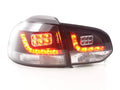 FK Pair LED Lightbar Rear Lights VW Golf 6 MK6 1K 08-12 smoke black RHD