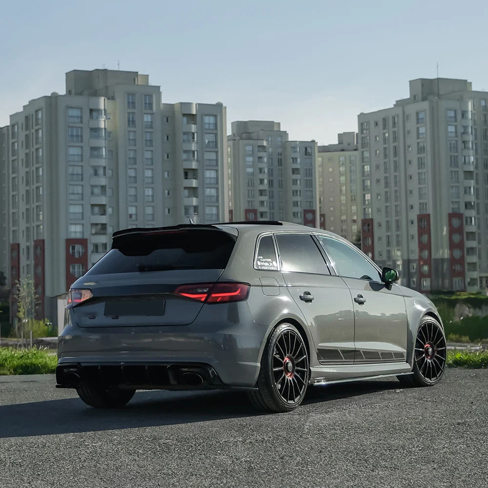 OW Rear Diffuser Diffusor AUDI RS3 Sportback 8V 2015-2016 Gloss Black