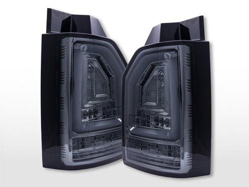 FK Pair LED Light Bar Rear Lights Tail Lamps VW Transporter T6 2016+ Black LHD