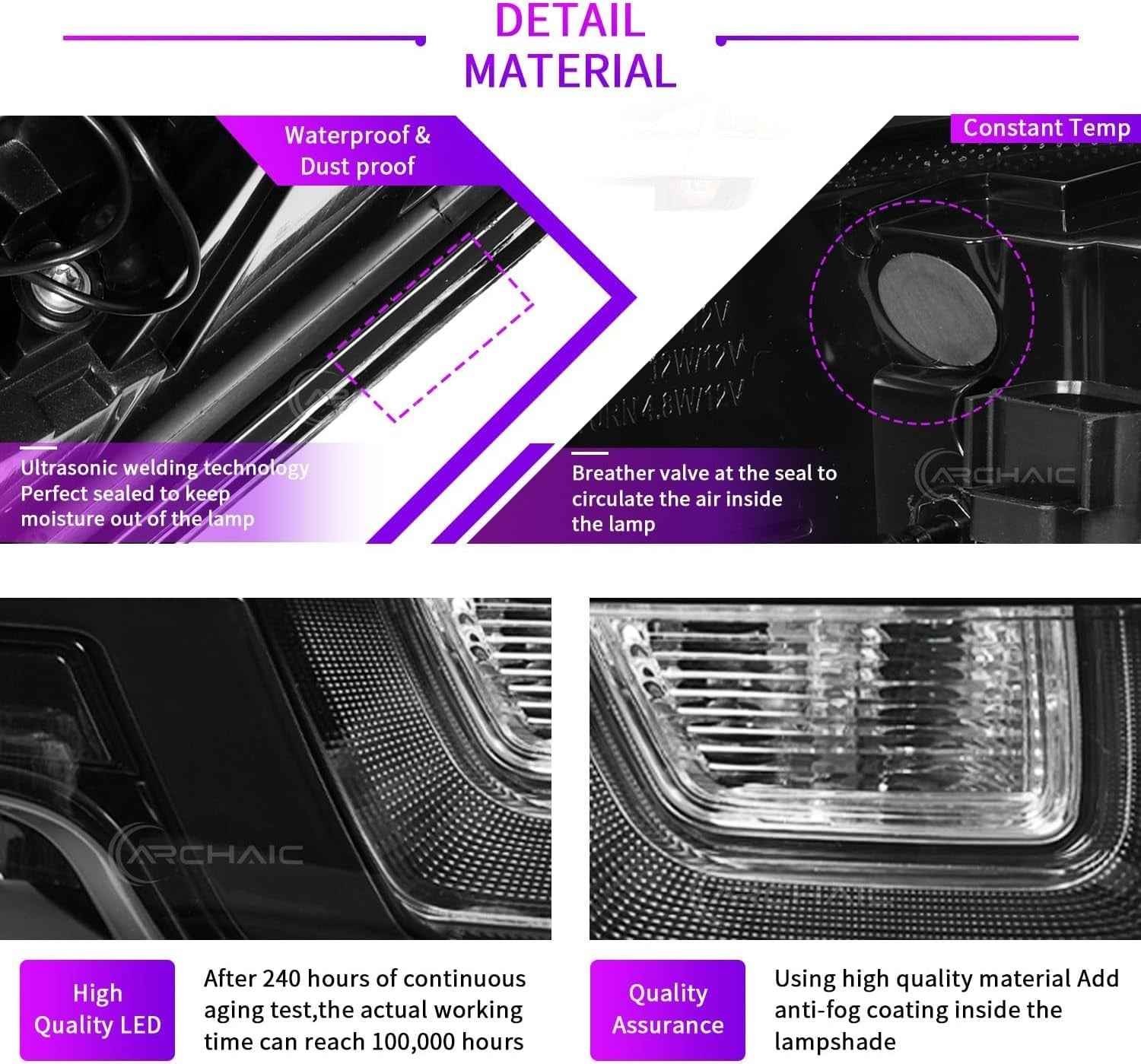 AC Pair Seq Anim LED DRL Rear lights Land Range Rover Evoque L538 11-18