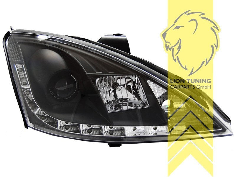 LT LED DRL Headlights Ford Focus 1 MK1 DAW DBW DFW DNW HB SW 01-04 Facelift LHD