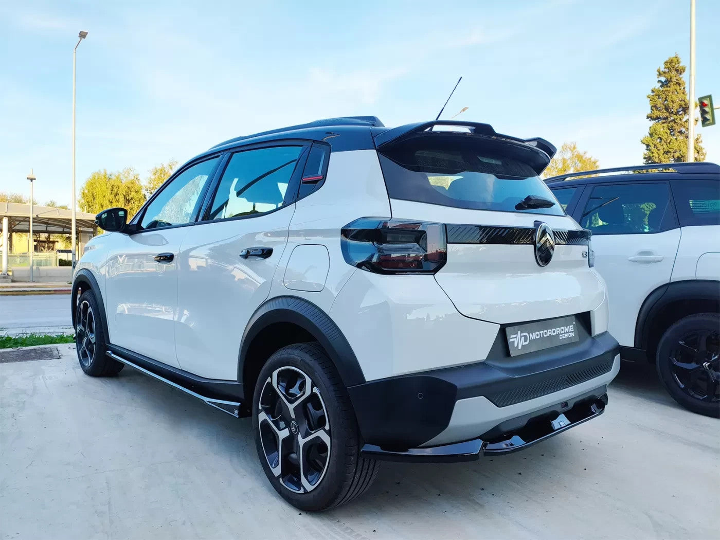 Motordrome Roof Spoiler Rear Wing Citroen C3 Mk4 24+ Gloss Black Finish