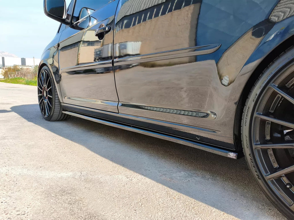 Motordrome Side Skirts Extensions Styling Body Kit Caddy Mk4 15-21 Glossy Black