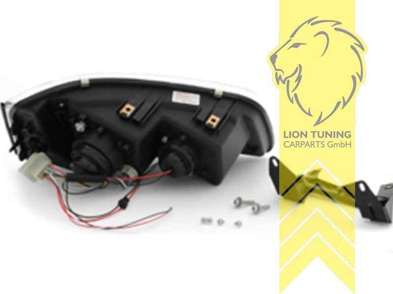 LTG Pair Headlights VW T5 Bus Van Transporter Multivan Camper 03-09 chrome LHD