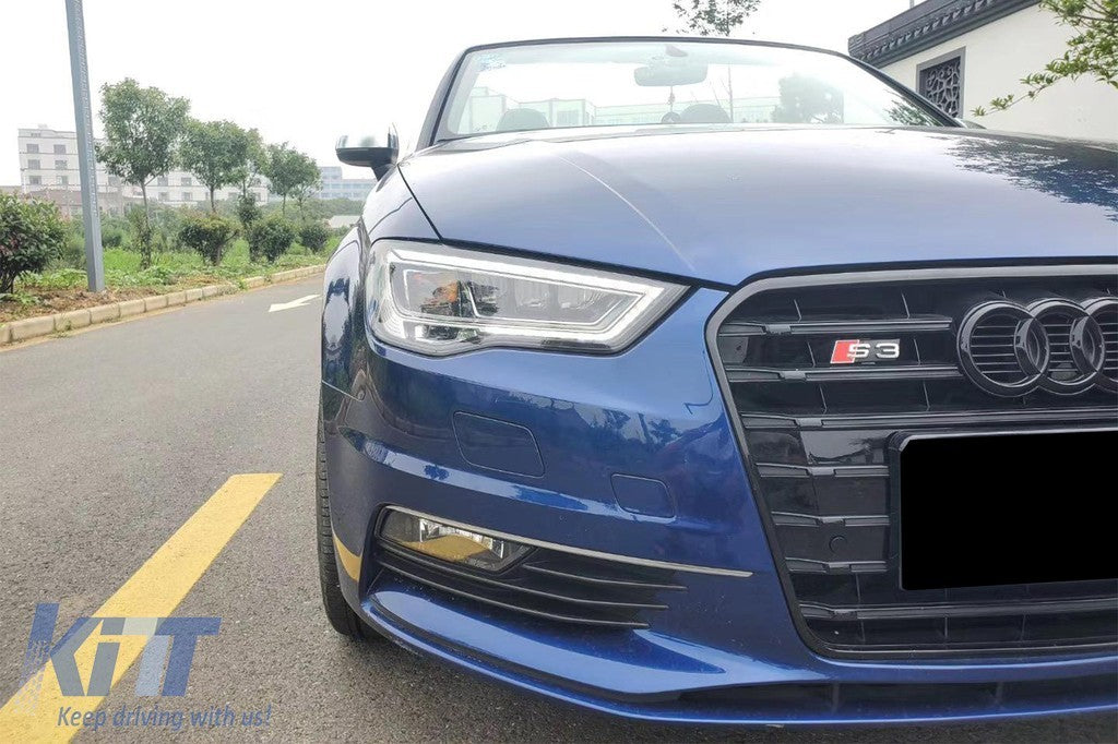KT LUXE Pair Full LED DRL Seq Dyna Headlights Audi A3 8V Pre-Facelift 13-16 LHD