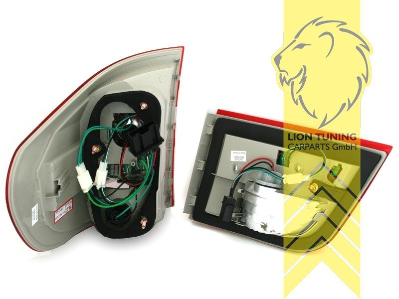 LTG Pair LED Rear Lights Tail Lamps BMW E70 X5 07-13 red black smoked LHD