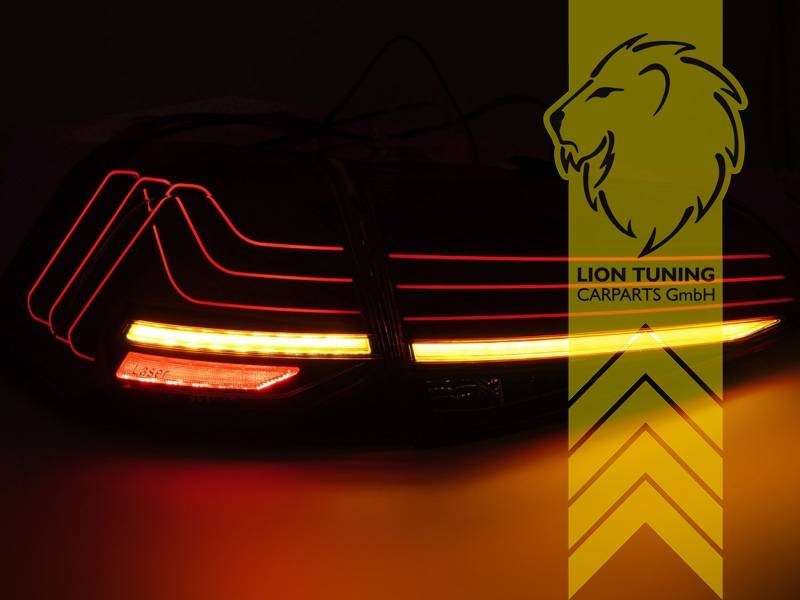 LT Pair LED Laser Line Lightbar REAR LIGHTS Tail Lamps VW Golf 7 red smoke LHD