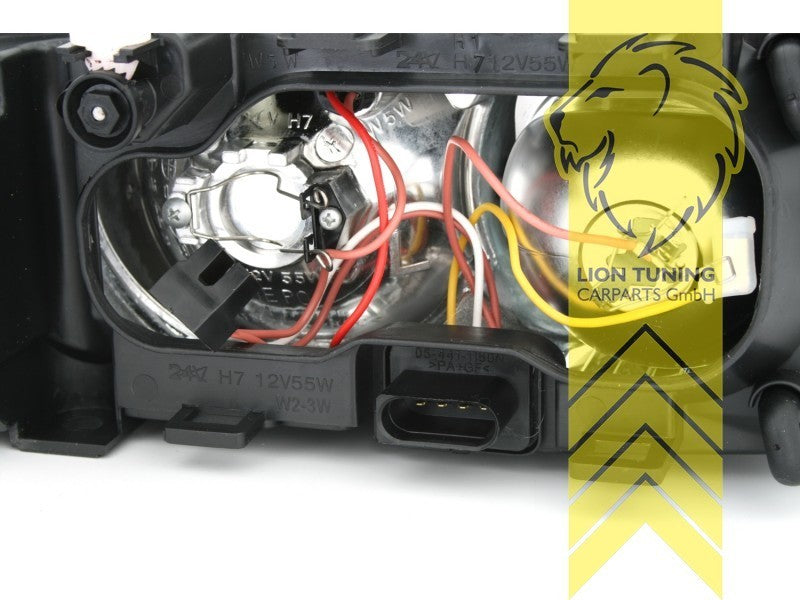 LTG Pair DEPO Halogen Headlights Audi A3 8L Facelift chrome Facelift 00-03 LHD