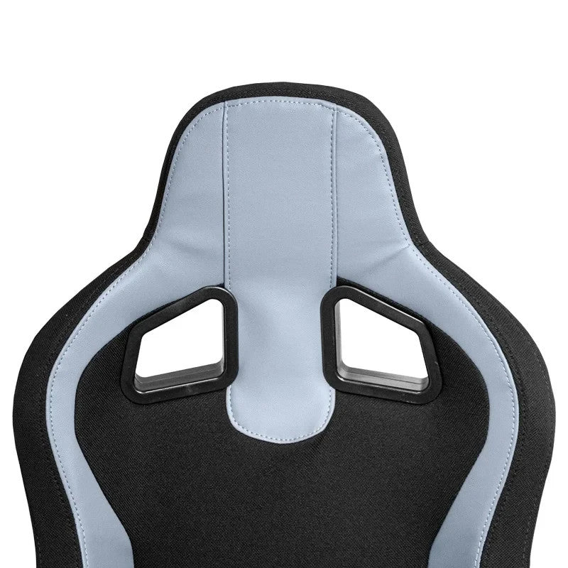 ATST x1 MR Reclining Universal Bucket Seat Black Grey Textile Cloth + slides
