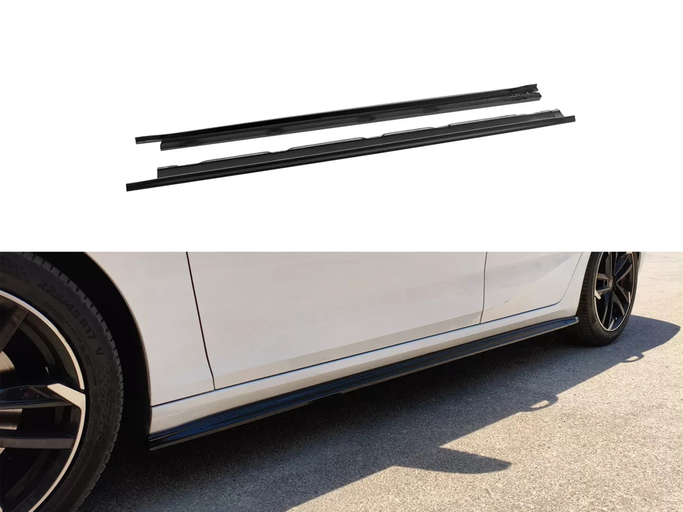 Motordrome Side Skirts Extensions Opel Astra L Hatchback Black Gloss