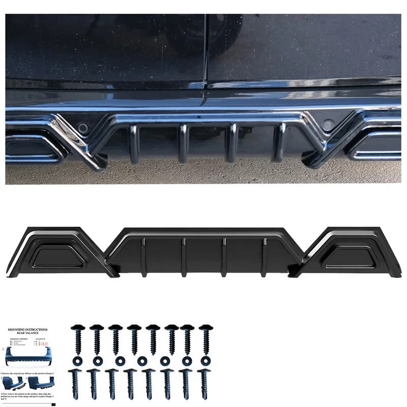 OW Rear Bumper Diffusor Splitter VW Transporter T7 V710 24+Transit Custom 23+