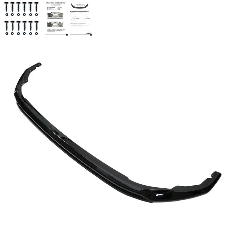 OW Front Bumper Splitter VW Transporter T7 24+ ABS Gloss Black