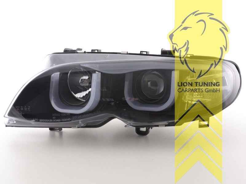 LTG Pair Aftermarket LED DRL Headlights BMW E46 Sedan Touring Facelift 01-05 LHD