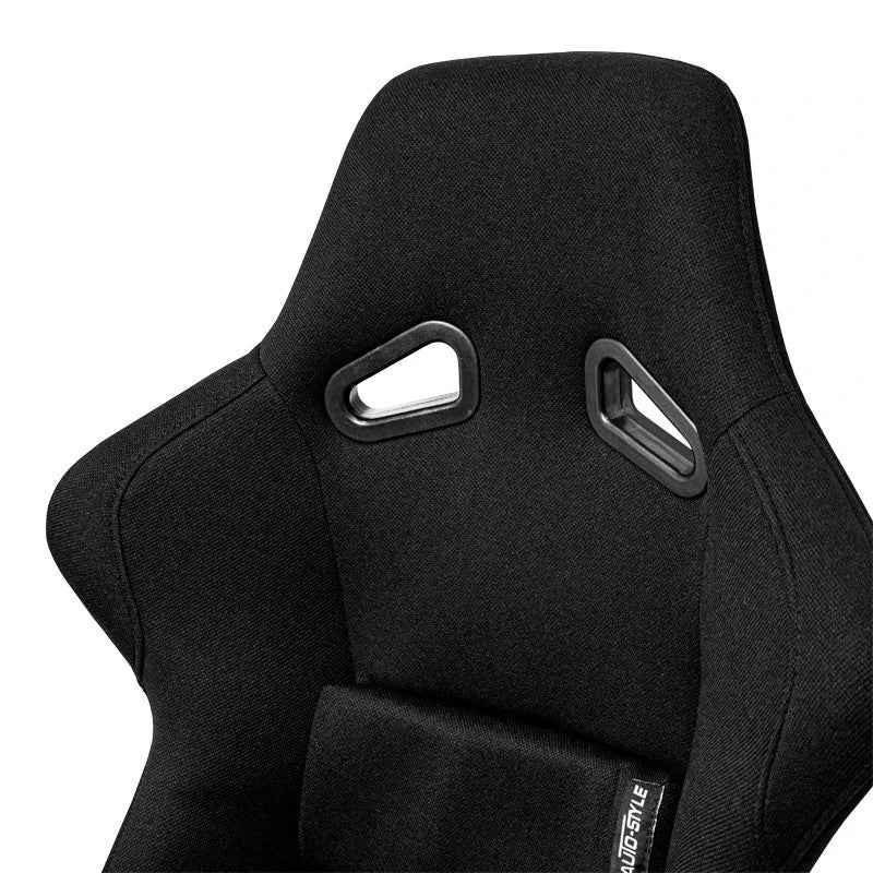 ATST x1 BS1 Universal Classic Bucket Seats Black HD Textile Fabric + slides