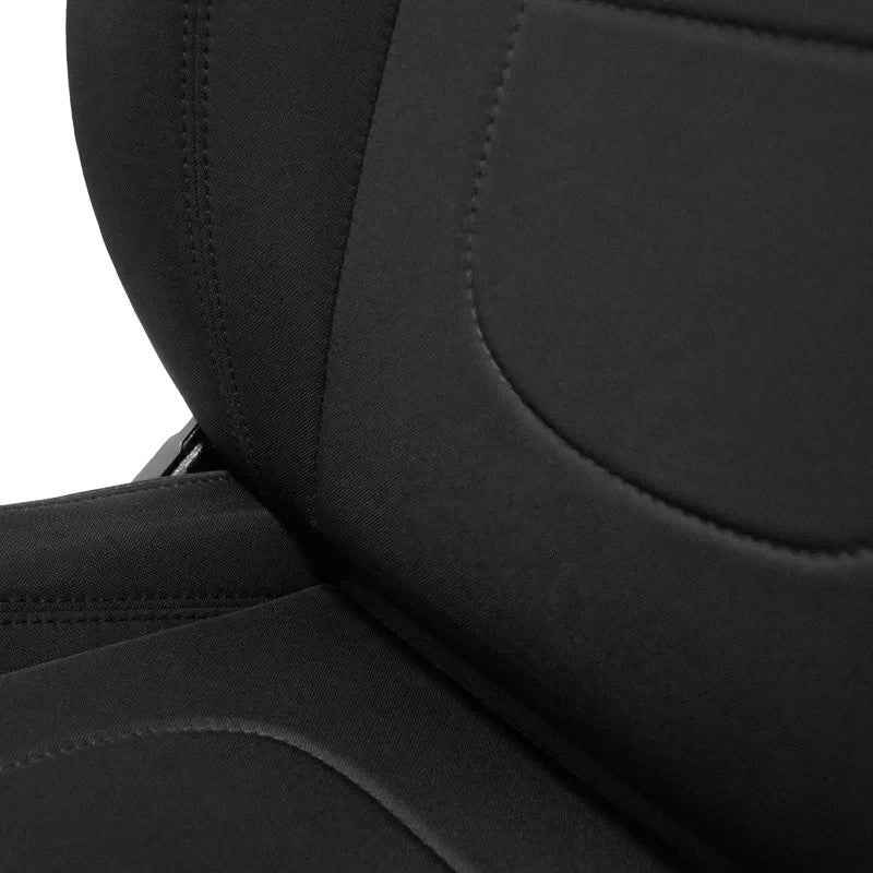 ATST x1 Retro Universal Classic Bucket Seat Black HD Fabric Textile + slides