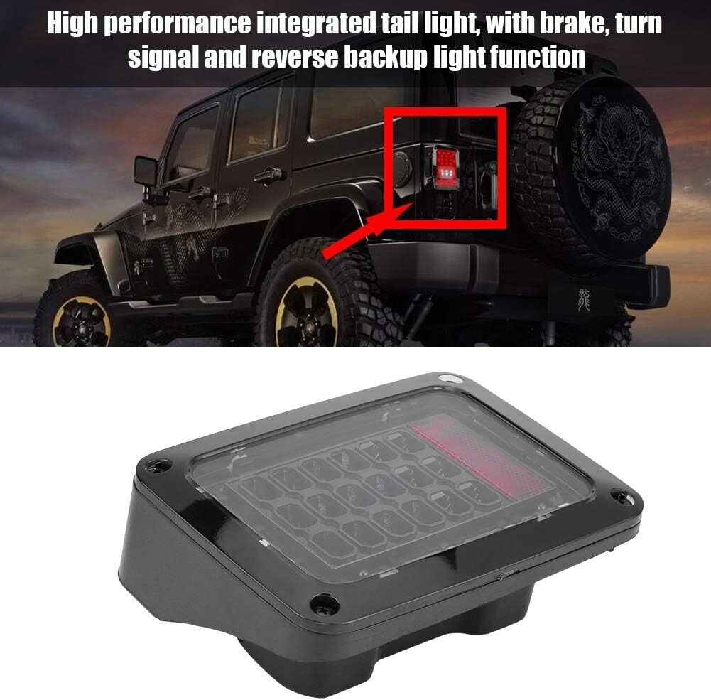 ATS Pair REAR LIGHTS Tail Lights Jeep Wrangler JK 07-16 USA Black LHD