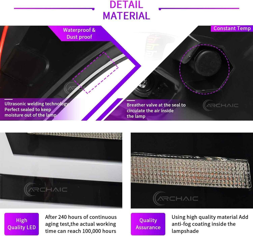 AC Pair Seq LED DRL Rear lights Tail Lamps Mitsubishi L200 Pickup Triton 05-14