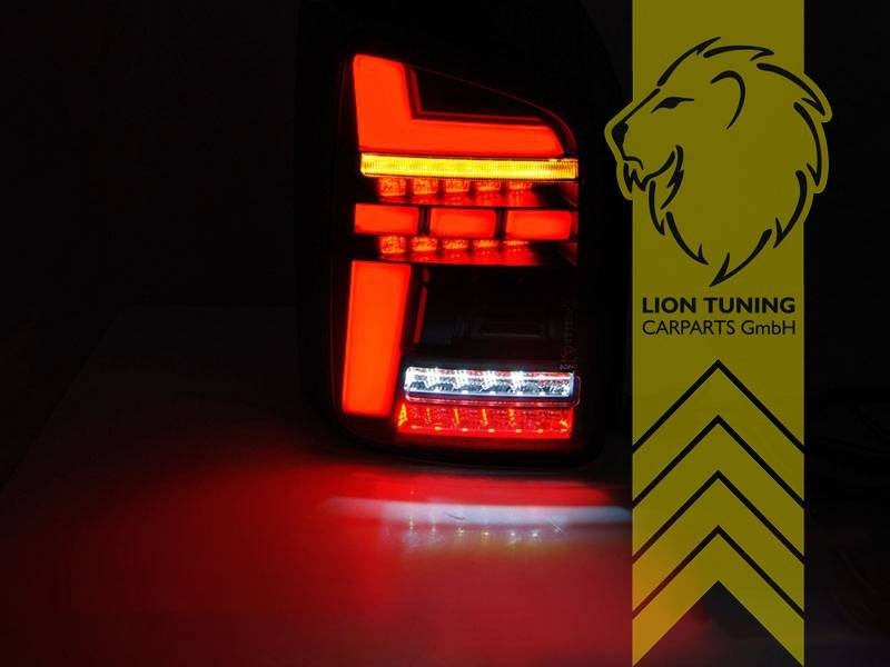 LT Pair LED Rear Lights VW T6 Bus Multivan Transporter dynamic for halogen LHD