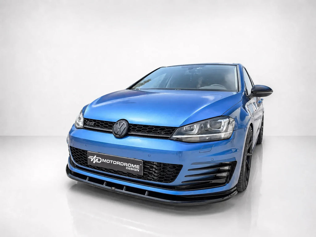 MTD Front Bumper Splitter Golf Mk7 GTI / GTD 13-16 Gloss Black ABS
